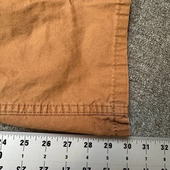 Carhartt Duck Orange Brown Utility Work Overalls Women's Size Medium - Picture 3 of 5